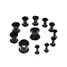 BodyJ4You 12PC Ear Plug Set Thin Silicone Double Flared Flexible Ear Stretching Tunnels Gauges Kit 8G-00G