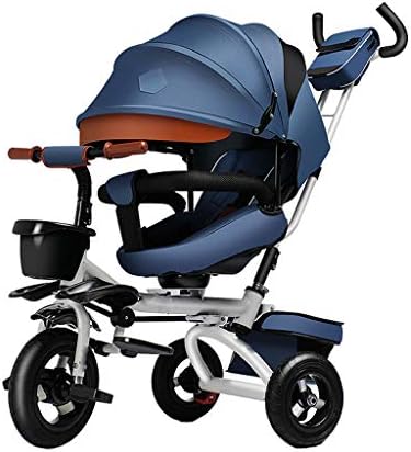 HQYXGS Folding Reclining Child Tricycle Bicycle 1-3-6 Year Old Baby Stroller Baby Light Bicycle