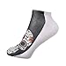 Unisex Colorful Floral Skull Bone Athletic Sport Peformance Socks