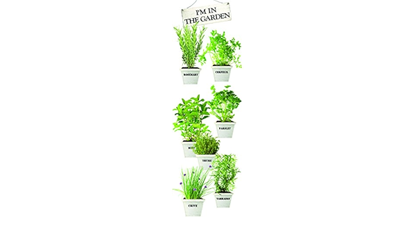 Plage Tiestos De Plantas Aromáticas Vinilo Adhesivo para la ...