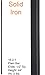Satin Black 16.2.1 Plain Straight Bar Solid Iron Baluster for Staircase Remodel, Box of 5
