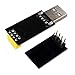 IZOKEE ESP8266 ESP-01 Serial WiFi Wireless Transceiver Module with USB to ESP8266 Adapter for Arduino Raspberry Pi (ESP-01 + USB)