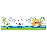 Noah's Ark 1st Birthday 5 Ft. Large Personalized Banner