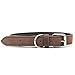 Brown Leather Dog Collar - Best Quality, Heavy Duty and Genuine Soft Leather - Unique Weave Effect - For Medium to Large Dogs