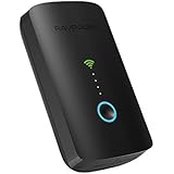 RAVPower FileHub Plus, Wireless Travel Router, SD Card Reader USB Portable Hard Drive Companion, DLNA NAS Sharing Media Streamer 6000mAh External Battery Pack