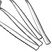 Idomy 8-Piece Stainless Steel Serving Fork Set