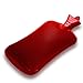 Peter Pan Classic Rubber Hot Water Bag,Hot Water Bottle Cover with Pocket, XXX-Large Size, Now it Has a Pocket to Wram Your Chilled Hands and Feet, 3.2 Quart Capacity,White
