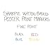 SHARPIE 36671 Water-Based Poster Paint Marker, Assorted Colors, 5-Pack