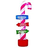 YIHONG 8 Ft Christmas Inflatables Candy Cane Decorations - Blow up Party Decor for Indoor Outdoor Yard with LED Lights