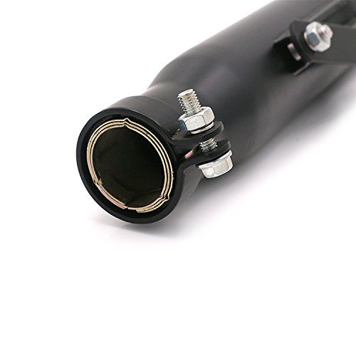 Vintage Motorcycle Slip On Tapered Exhaust Pipe Muffler For Harley Bobber Chopper Cafe Racer 435mm (black) - Thumbnail 4