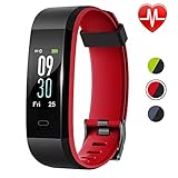 Lintelek Fitness Tracker HR, Updated Version Activity Tracker Color Screen, IP68 Waterproof Fit Watch with Sleep Monitor, Pedometer Smart Watch for Women, Men and Kids