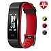Lintelek Fitness Tracker, Large Screen Activity Tracker with Heart Rate Monitor, Fitness Watch with Color Screen, Double Color Strap, Waterproof Pedometer with 14 Sports Modes for Men Women Kids