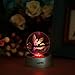 AXAYINC 3D Crystal Ball LED Night Lights Advance Laser Engraving Children's Gift (TYJL)