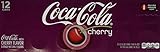 12 Pack 12 Ounce Cans of Cherry Coca Cola, Fridge Pack