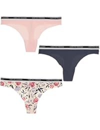 Intimates Womens Seamless Sporty Thong Panties Underwear (3 PR)
