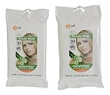 Royal Basix Cucumber Scented Facial Wipes 2 Pack with Aloe & Vitamin E Makeup Remover