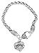 for Grammy Bracelet Engraved Gift Jewelry for Grammy Crystal Adorned Heart Shaped Pendant Lobster Claw Bracelet Gift for Mom or Grandma Colorless