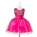 HUANQIUE Baby Girls Wedding Pageant Dress Princess Tutu Dress