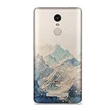 Xiaomi Redmi Note 3 case, Heyqie Thin Transparent TPU Silicone Mountain Landscape Pattern Soft Back Phone Cover Case For Xiaomi Redmi Note 3 / Note 3 Pro 5.5