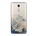 Xiaomi Redmi Note 3 case, Heyqie Thin Transparent TPU Silicone Mountain Landscape Pattern Soft Back Phone Cover Case For Xiaomi Redmi Note 3 / Note 3 Pro 5.5