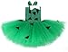 Tutu Dreams Toddler Halloween Costume Green Tutu Dress for Girls Kids Halloween Biorthday Party Dress Up Outfit (Green, Small(1-2 years))