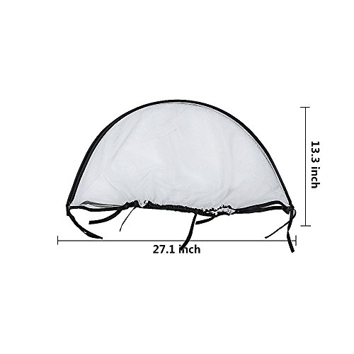 Topwon Universal Full Cover Baby Mosquito Net/Insect Mesh Netting Fits Most Strollers Bassinets, Cradles Chair seat and Car Seats Safe Elastic Design - Black
