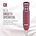 Chefman Immersion Stick Hand Blender Stainless Steel Shaft & Blades, Powerful 300 Watt Ice Crushing & Soap Making 2-Speed Control One Hand Mixer, Soft Silk Touch Grip - Marsala