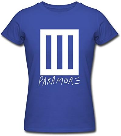 Butshirt PARAMORE Womens Slim Fit T-Shirt Royal Blue Cotton Tshirt A0470