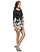 Floerns Women's Casual Long Sleeve Flower Chiffon Dress