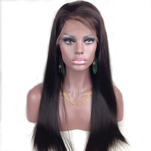 On Discount Tanya 20 Human Hair Full Lace wigs 100% Indian Remy Silky Straight 2# Dark Brown With 1PC Wig Cap