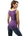 PattyBoutik Women Empire Waist Lace Up Pleated Sleeveless Blouse (Purple Small)