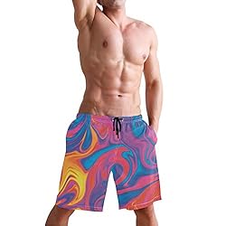 Aluy's boutique Men's Summer Cool Swim Trunks Quick