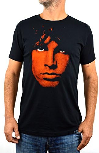 Faces | Jim Morrison | Men's Organic T-Shirt Hand Printed In Italy