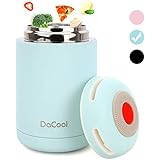 DaCool Hot Food Jar Vacuum Insulated Stainless Steel Thermoses Food 16 oz School Lunch Containers for Kids Adult Office Leak Proof Keep Food Hot Cold Warm Container for Picnic Outdoors,BPA Free - Blue