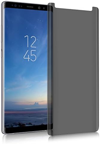 Galaxy Note 8 Privacy Screen Protector, Super protection Note 8 Premium[3D Curved][Case Friendly][Anti-Scratch]9H Hardness Tempered Glass Film Screen Protector for Samsung Galaxy Note 8 (Transparent)