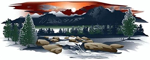 Mountaineer 1 RV Trailer MOTORCOACH Mountain Scene Decal GRAPHIC-930-2