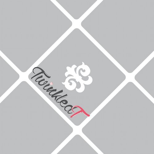 Damask Nail Vinyls By Twinkled T - 1 Sheet of 24 Vinyls