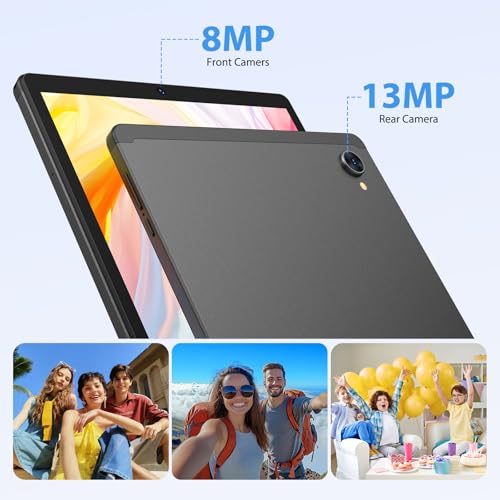 PIXGOOD 2K Android 15 Tablets, 36 GB RAM+512 GB ROM (2TB TF), 4G LTE + 5G WiFi, 10.6 Inch Tablet, Octa-Core, 2000 x 1200 FHD, 8000 mAh, 13 MP+8 MP, GPS, Tablet with Keyboard ect (Black)