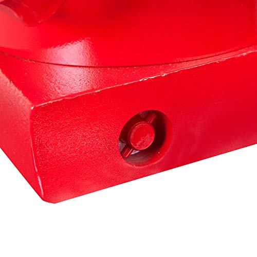 BIG RED T95007 Torin Hydraulic Stubby Low Profile Welded Bottle Jack, 50 Ton (100,000 lb) Capacity, Red - Image 4