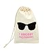 Sanrich 20pcs Wedding Favor Cotton Bags With Drawstring 4x6'' Hangover Recovery Kit I Regret Nothing Bag Eyeglass Pouch Bags For Bachelorette Party(4x6'')
