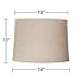 Natural Linen Large Drum Lamp Shade 13