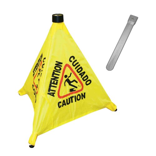 Excellante 19-1/2-Inch Pop-Up Safety Cone with Storage Tube