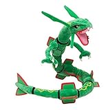 PS Products Children's Generic Mega Rayquaza with Badges Stuffed Doll, Green, 31