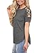 Astylish Women Sexy Cold Shoulder Cut Out Blouse Casual T Shirt Tops Dark Grey Large
