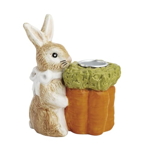 Mud Pie Easter Carrot Ceramic Taper Holder