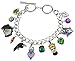Bioworld Disney 12 Charm Bracelet Jewelry Villains Maleficent Ursula