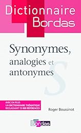 Synonymes, analogies et antonymes