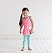 Gerber Graduates Baby Girls' Toddler 2 Pack Leggings, Pink/Teal, 4T