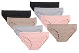 Hanes Womens 8 & 4 Pack Premium Comfort Bikinis (Medium, 8 Pack 04)