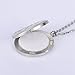 HOUSWEETY Aromatherapy Essential Oil Diffuser Necklace-Stainless Steel Locket Pendant,11 Refill Pads (Non-Engraving)